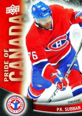 PK Subban Hockey Card