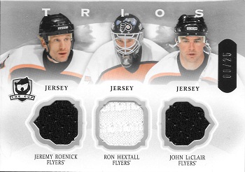 2013-14 The Cup Trios Jerseys Flyers Roenick Hextall LeClair