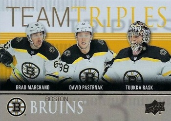 2019-20 Upper Deck Team Triples Boston Bruins