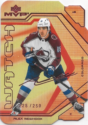 Alex Newhook 2021-22 UD MVP Watch