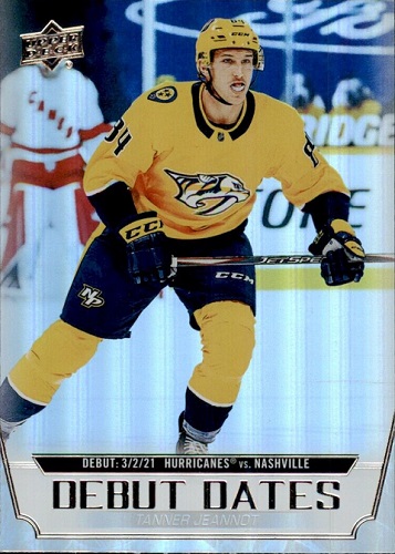 2022-23 Upper Deck Debut Dates Tanner Jeannot