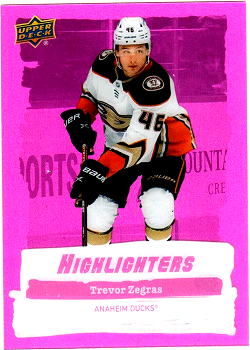 2022-23 Upper Deck Highlighters Pink Trevor Zegras