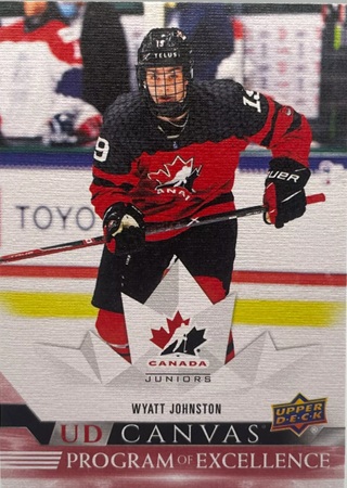 2022-23 UD Canvas POE Wyatt Johnston