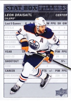 2023-24 Upper Deck Stat Box Fillers Leon Draisaitl