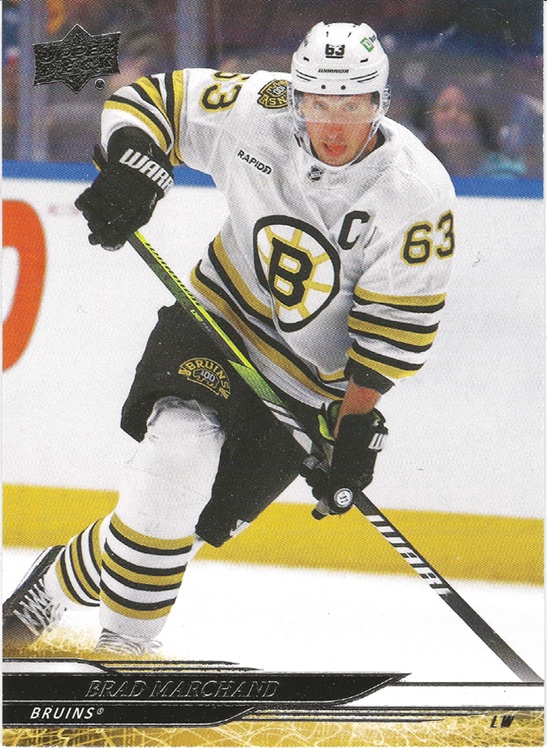 2024-25 Brad Marchand Upper Deck matte misprint #15