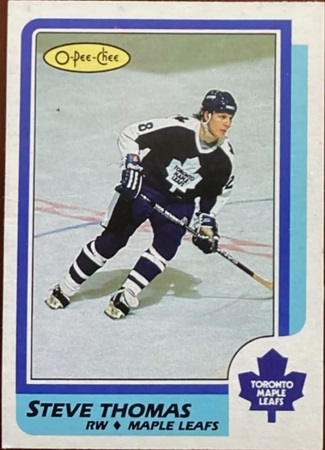 1986-87 O-Pee-Chee Steve Thomas rc