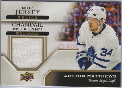 2019-20 Tim Hortons Relics Auston Matthews
