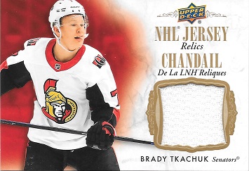 2020-21 Tim Hortons Jersey Relics Brady Tkachuk