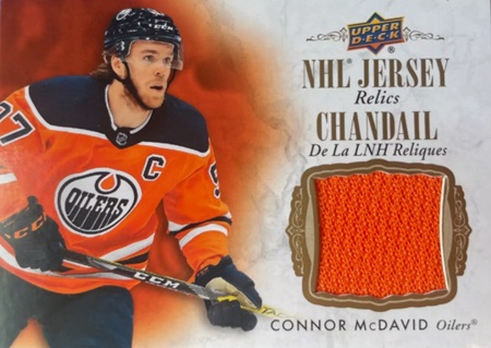 Connor McDavid 2020-21 Tim Hortons Jersey Relics
