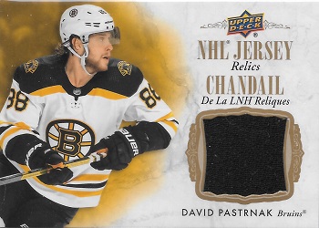 2020-21 Tim Hortons Relics David Pastrnak