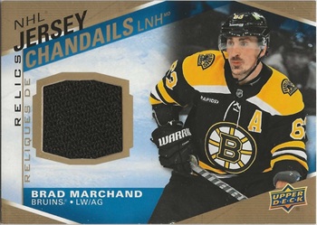 2023-24 Tim Hortons Relics Brad Marchand